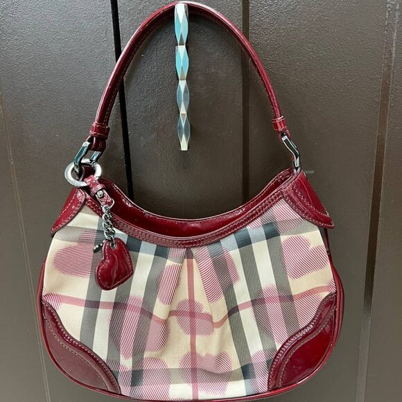 BURBERRY HEARTS NOVA CHECK SHOULDER BAG - Picture 3 of 6